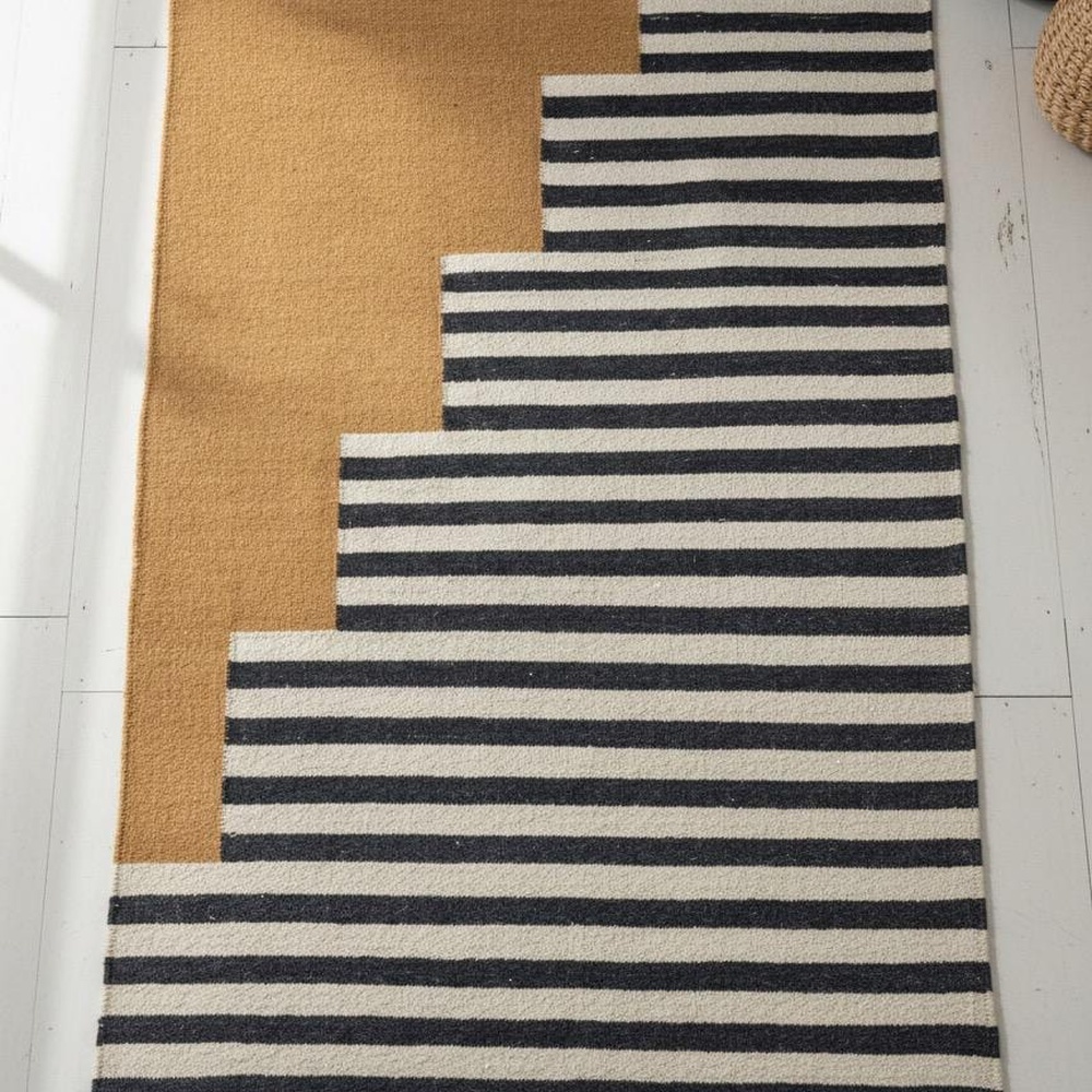 Multicolor Handmade Wool Vintage Dhurrie For Home